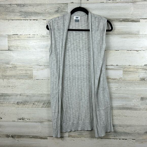 Old Navy Women’s XS Light Gray Lightweight Sleeveless Cardigan - Picture 1 of 5